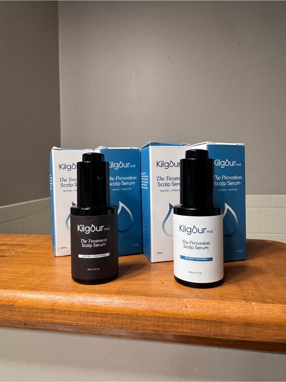 NEW Kilgour MD Treatment Hair Serum and Prevention Hair Serum 90 day supply